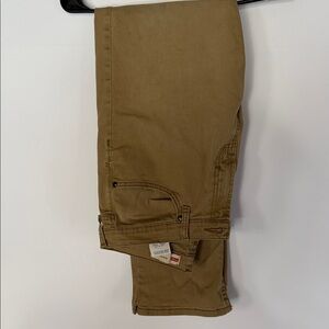 Wrangler Slim Straight Jeans in Khaki Brown